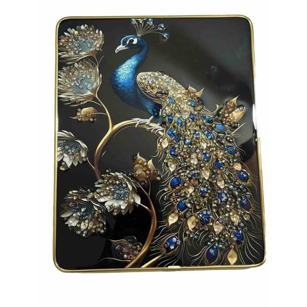 Peacock Granny’s Rhinestone Crystal Fine Art